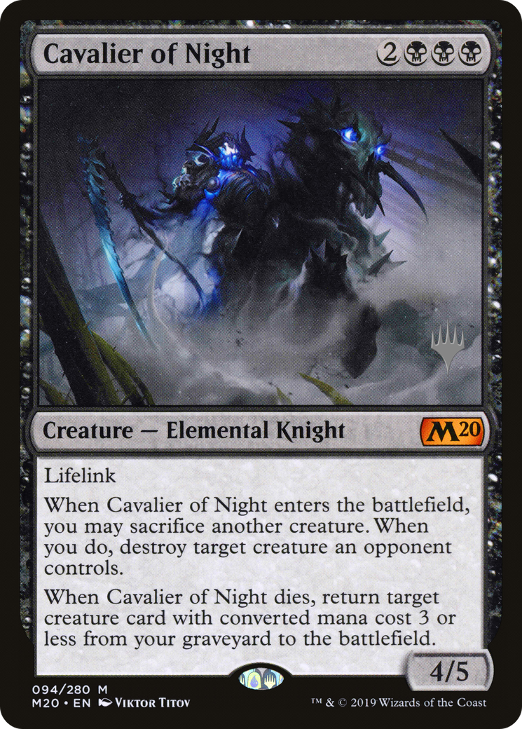 Cavalier of Night (Promo Pack) [Core Set 2020 Promos] - The Mythic Store | 24h Order Processing