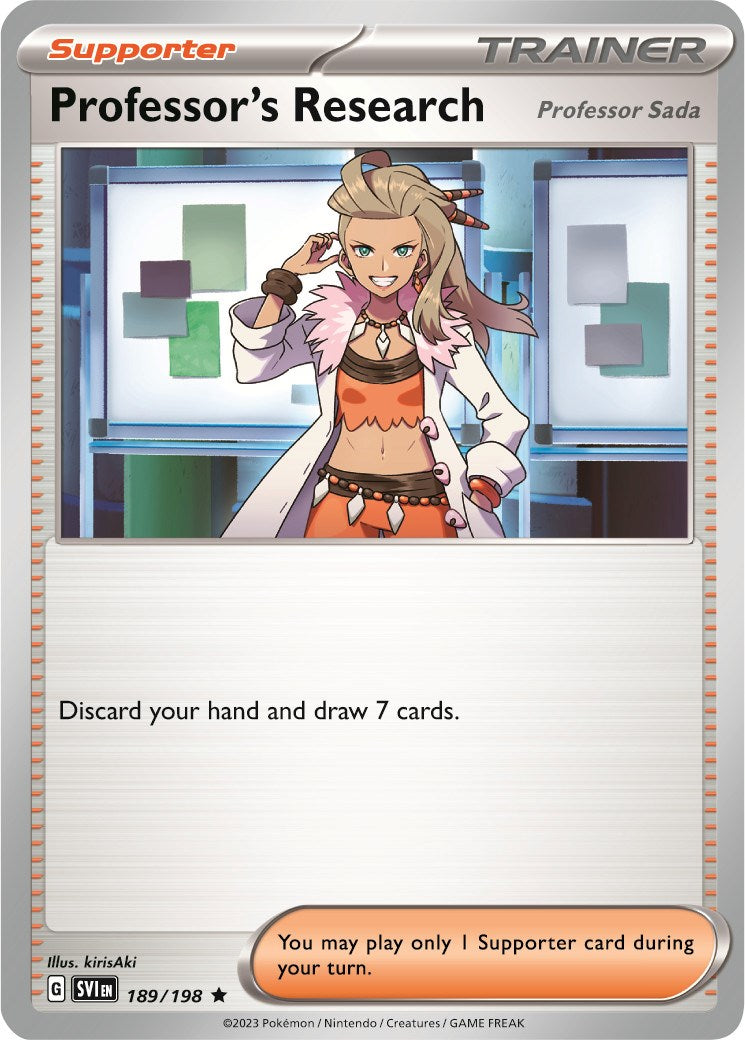 Professor's Research (189/198) (Theme Deck Exclusive) [Scarlet & Violet: Black Star Promos] - The Mythic Store | 24h Order Processing