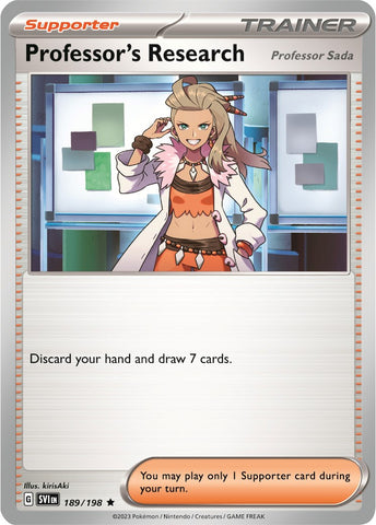 Professor's Research (189/198) (Theme Deck Exclusive) [Scarlet & Violet: Black Star Promos] - The Mythic Store | 24h Order Processing