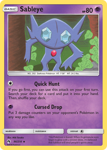 Sableye (96/214) [Sun & Moon: Lost Thunder] - The Mythic Store | 24h Order Processing