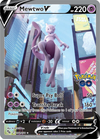 Mewtwo V (072/078) [Pokémon GO] - The Mythic Store | 24h Order Processing
