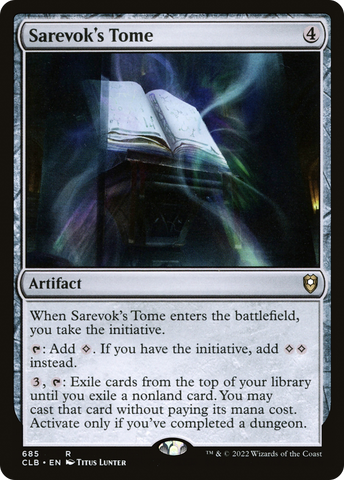 Sarevok's Tome [Commander Legends: Battle for Baldur's Gate] - The Mythic Store | 24h Order Processing