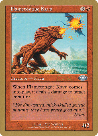 Flametongue Kavu (Jan Tomcani) [World Championship Decks 2001] - The Mythic Store | 24h Order Processing