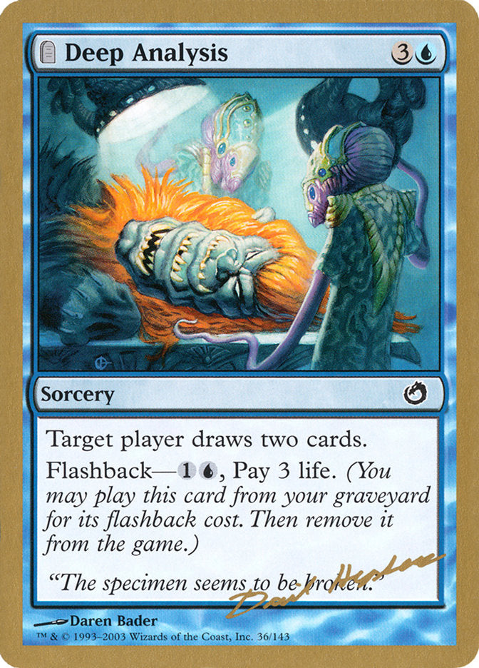 Deep Analysis (Dave Humpherys) [World Championship Decks 2003] - The Mythic Store | 24h Order Processing