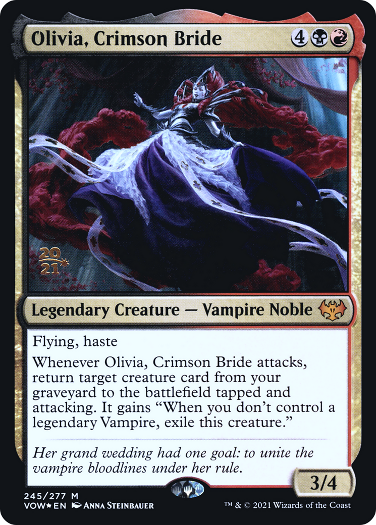 Olivia, Crimson Bride [Innistrad: Crimson Vow Prerelease Promos] - The Mythic Store | 24h Order Processing