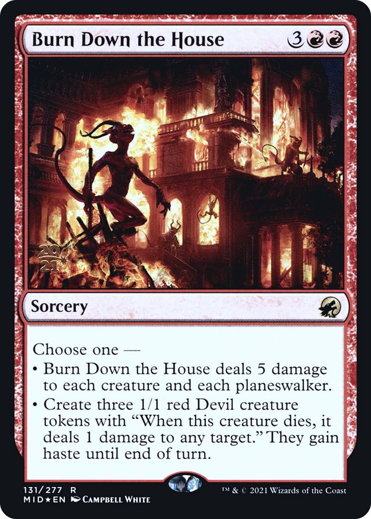 Burn Down the House [Innistrad: Midnight Hunt Prerelease Promos] - The Mythic Store | 24h Order Processing