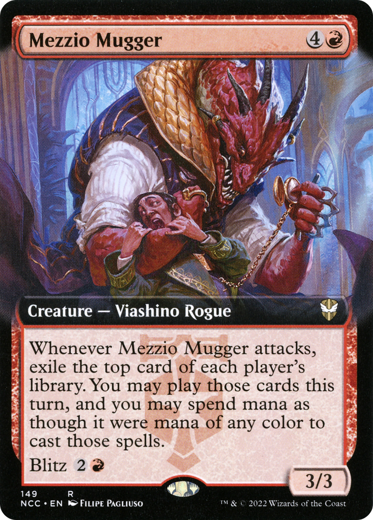 Mezzio Mugger (Extended Art) [Streets of New Capenna Commander] - The Mythic Store | 24h Order Processing