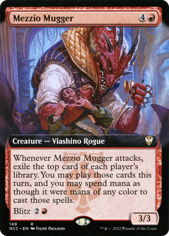 Mezzio Mugger (Extended Art) [Streets of New Capenna Commander] - The Mythic Store | 24h Order Processing