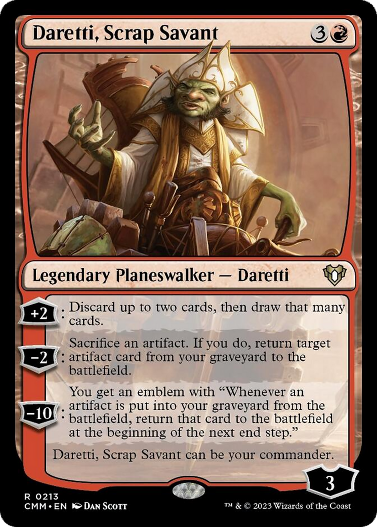 Daretti, Scrap Savant [Commander Masters] - The Mythic Store | 24h Order Processing