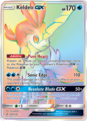 Keldeo GX (240/236) [Sun & Moon: Unified Minds] - The Mythic Store | 24h Order Processing