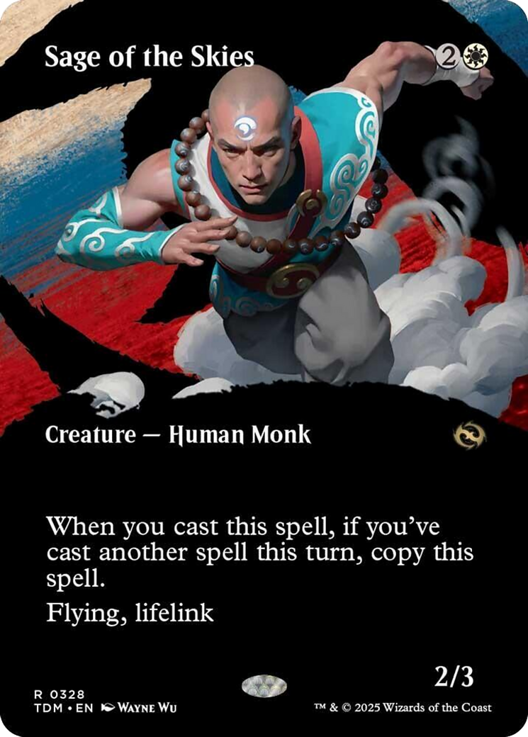 Sage of the Skies (Borderless) [Tarkir: Dragonstorm] - The Mythic Store | 24h Order Processing