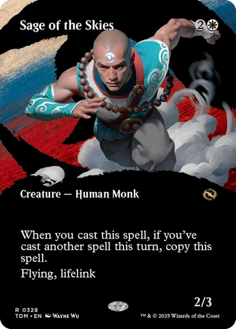 Sage of the Skies (Borderless) [Tarkir: Dragonstorm] - The Mythic Store | 24h Order Processing