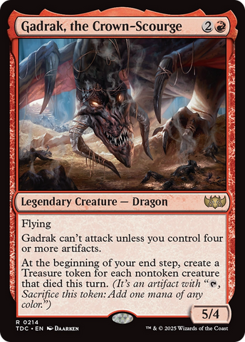 Gadrak, the Crown-Scourge [Tarkir: Dragonstorm Commander] - The Mythic Store | 24h Order Processing