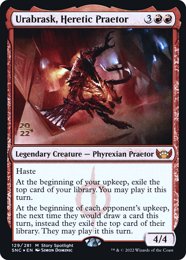Urabrask, Heretic Praetor [Streets of New Capenna Prerelease Promos] - The Mythic Store | 24h Order Processing