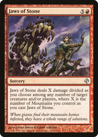 Jaws of Stone [Duel Decks: Venser vs. Koth] - The Mythic Store | 24h Order Processing
