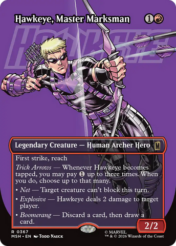 Hawkeye, Master Marksman (Borderless) [Marvel Super Heroes] - The Mythic Store | 24h Order Processing