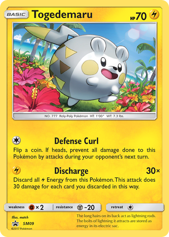Togedemaru (SM09) [Sun & Moon: Black Star Promos] - The Mythic Store | 24h Order Processing