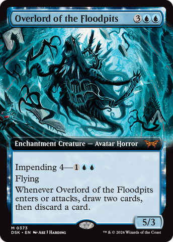 Overlord of the Floodpits (Extended Art) [Duskmourn: House of Horror] - The Mythic Store | 24h Order Processing