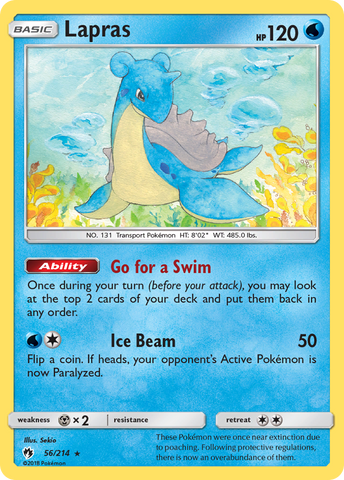 Lapras (56/214) [Sun & Moon: Lost Thunder] - The Mythic Store | 24h Order Processing
