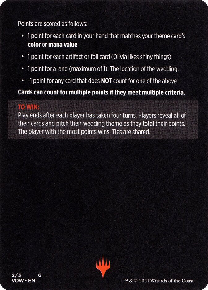 Vampire Wedding Planner (Magic Minigame) [Innistrad: Crimson Vow Minigame] - The Mythic Store | 24h Order Processing