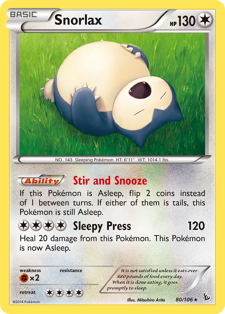 Snorlax (80/106) [XY: Flashfire] - The Mythic Store | 24h Order Processing