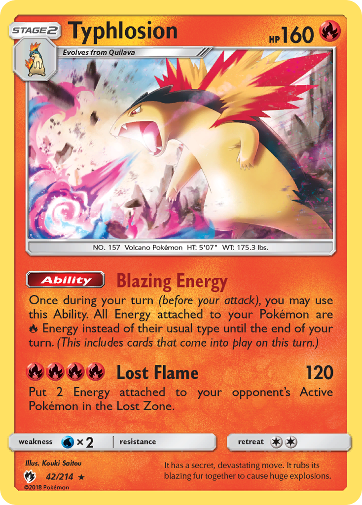Typhlosion (42/214) [Sun & Moon: Lost Thunder] - The Mythic Store | 24h Order Processing