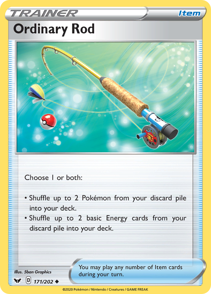 Ordinary Rod (171/202) [Sword & Shield: Base Set] - The Mythic Store | 24h Order Processing