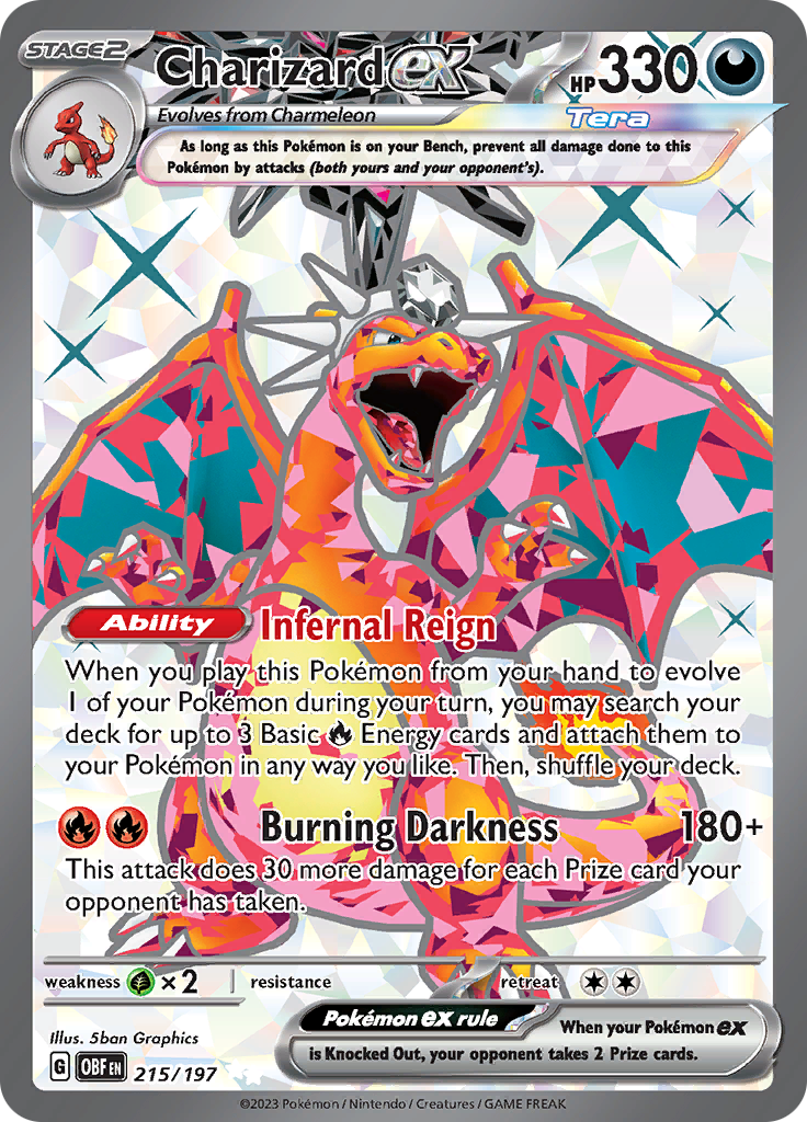 Charizard ex (215/197) [Scarlet & Violet: Obsidian Flames] - The Mythic Store | 24h Order Processing