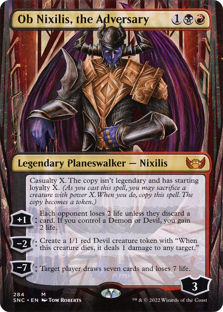 Ob Nixilis, the Adversary (Borderless) [Streets of New Capenna] - The Mythic Store | 24h Order Processing