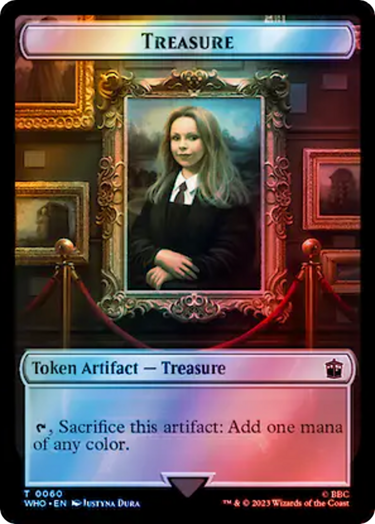 Soldier // Treasure (0060) Double-Sided Token (Surge Foil) [Doctor Who Tokens] - The Mythic Store | 24h Order Processing