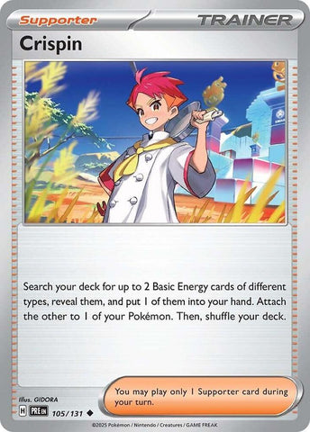 Crispin (105/131) [Scarlet & Violet: Prismatic Evolutions] - The Mythic Store | 24h Order Processing