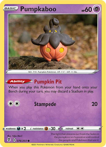 Pumpkaboo (076/203) [Sword & Shield: Evolving Skies] - The Mythic Store | 24h Order Processing