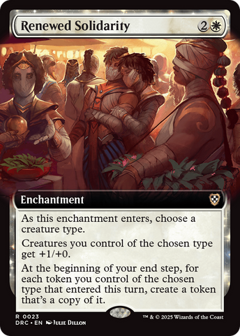 Renewed Solidarity (Extended Art) [Aetherdrift Commander] - The Mythic Store | 24h Order Processing