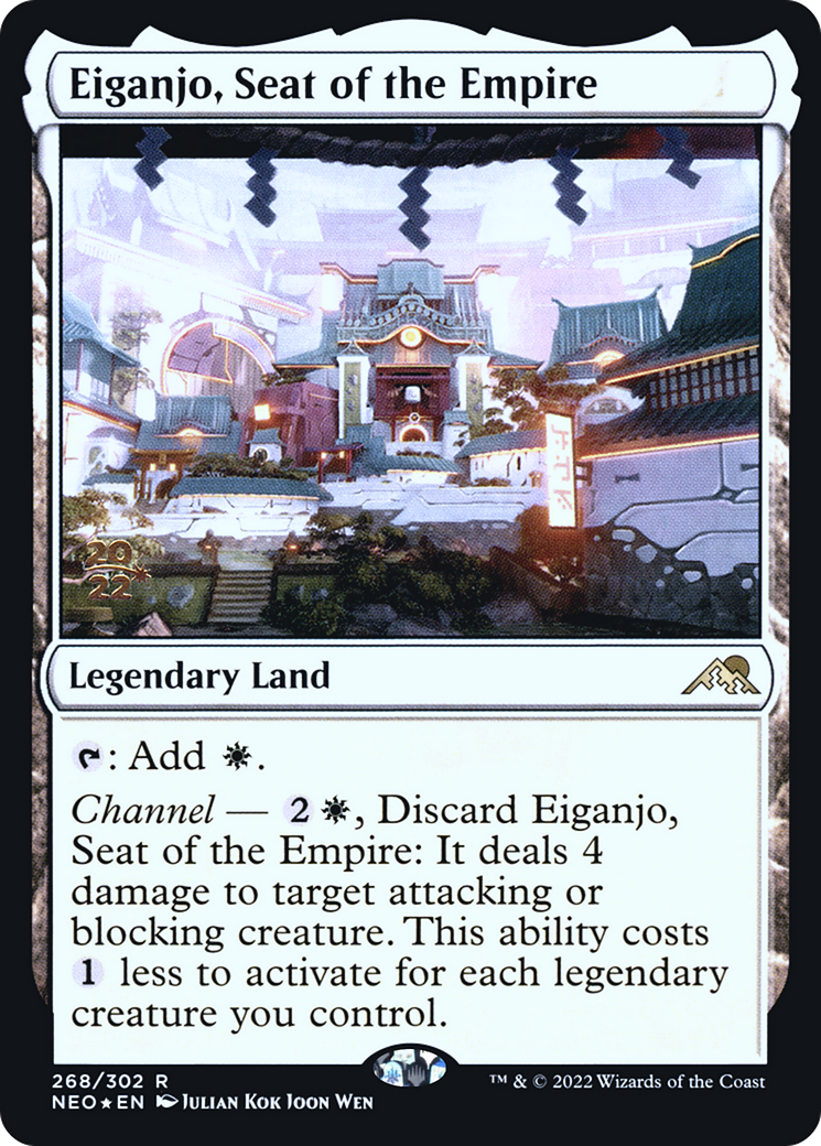Eiganjo, Seat of the Empire [Kamigawa: Neon Dynasty Prerelease Promos] - The Mythic Store | 24h Order Processing
