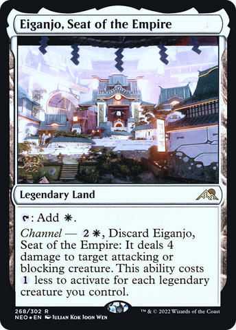 Eiganjo, Seat of the Empire [Kamigawa: Neon Dynasty Prerelease Promos] - The Mythic Store | 24h Order Processing