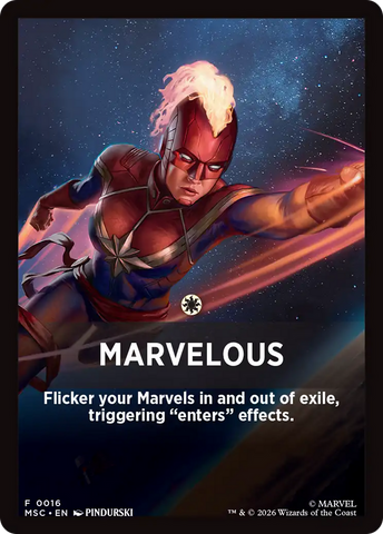 Marvelous Theme Card [Marvel Super Heroes Commander] - The Mythic Store | 24h Order Processing