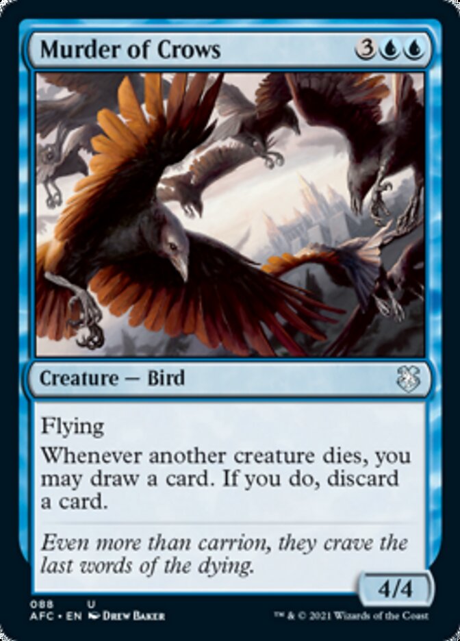 Murder of Crows [Dungeons & Dragons: Adventures in the Forgotten Realms Commander] - The Mythic Store | 24h Order Processing