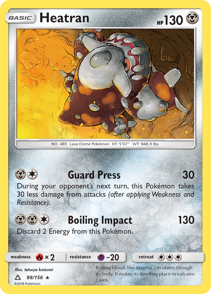 Heatran (88/156) [Sun & Moon: Ultra Prism] - The Mythic Store | 24h Order Processing