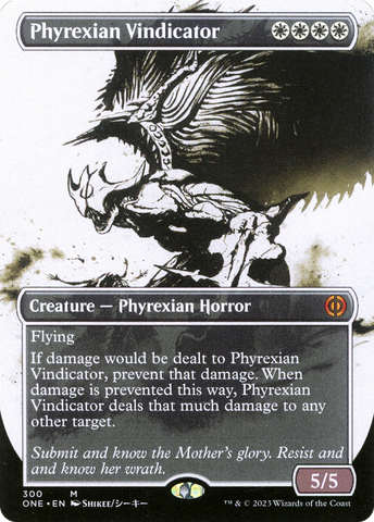 Phyrexian Vindicator (Borderless Ichor) [Phyrexia: All Will Be One] - The Mythic Store | 24h Order Processing
