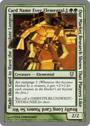 Our Market Research Shows That Players Like Really Long Card Names So We Made this Card to Have the Absolute Longest Card Name Ever Elemental [Unhinged] - The Mythic Store | 24h Order Processing