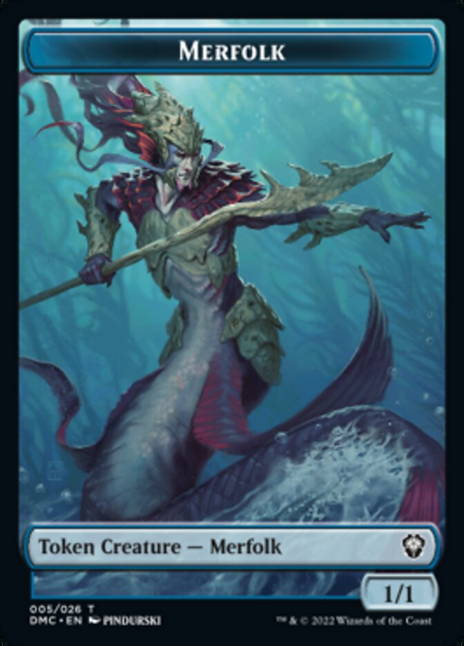 Saproling // Merfolk Double-Sided Token [Dominaria United Tokens] - The Mythic Store | 24h Order Processing