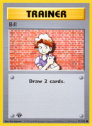 Bill (91/102) (Shadowless) [Base Set 1st Edition] - The Mythic Store | 24h Order Processing