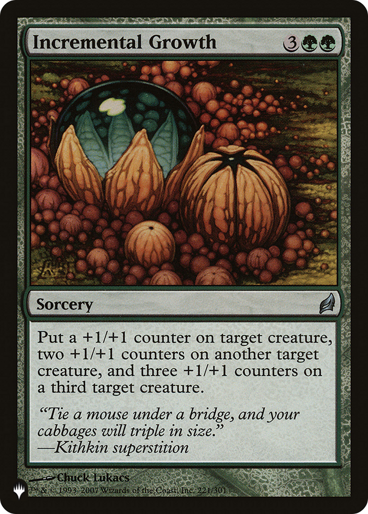 Incremental Growth [The List] - The Mythic Store | 24h Order Processing