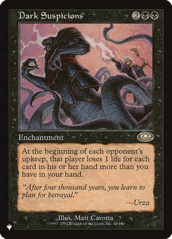 Dark Suspicions [The List] - The Mythic Store | 24h Order Processing