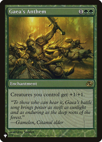 Gaea's Anthem [The List] - The Mythic Store | 24h Order Processing