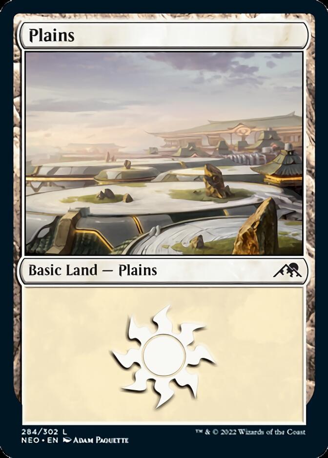 Plains (284) [Kamigawa: Neon Dynasty] - The Mythic Store | 24h Order Processing