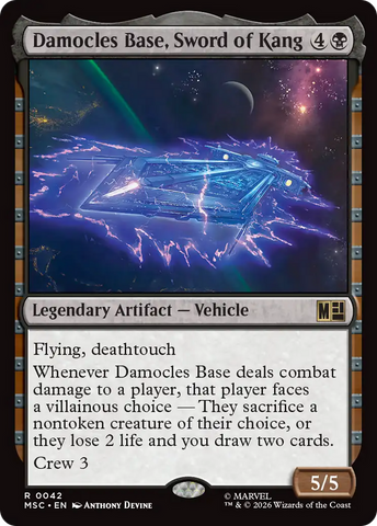 Damocles Base, Sword of Kang (Surge Foil) [Marvel Super Heroes Commander] - The Mythic Store | 24h Order Processing