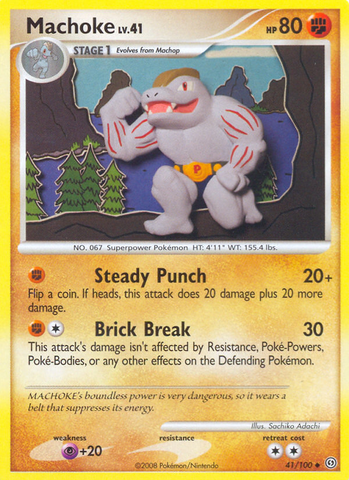 Machoke (41/100) [Diamond & Pearl: Stormfront] - The Mythic Store | 24h Order Processing