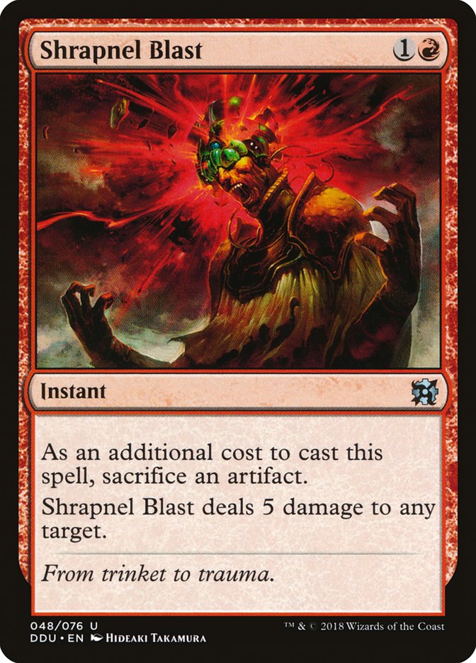 Shrapnel Blast [Duel Decks: Elves vs. Inventors] - The Mythic Store | 24h Order Processing