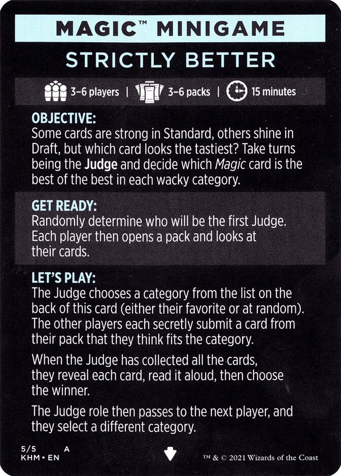 Strictly Better (Magic Minigame) [Kaldheim Minigame] - The Mythic Store | 24h Order Processing